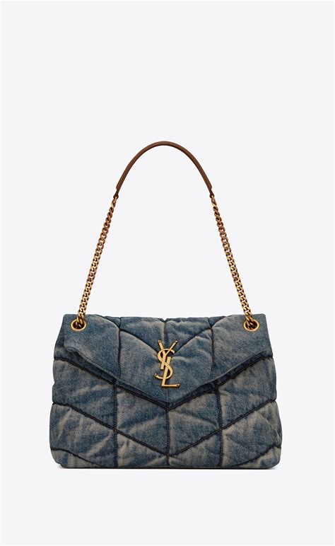 ysl shoulder bag suede|YSL denim bags.